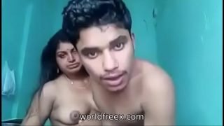 desi aged aunty with her son friend