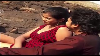 horny indian couple having some fun in livingroom