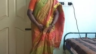 Indian desi maid forced to show her natural tits to home owner