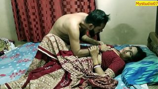 Indian xxx milf bhabhi real sex with husbands close friend with Clear hindi audio