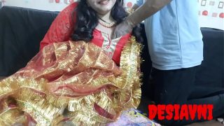 newly married desi hot couple holi celebrated at home